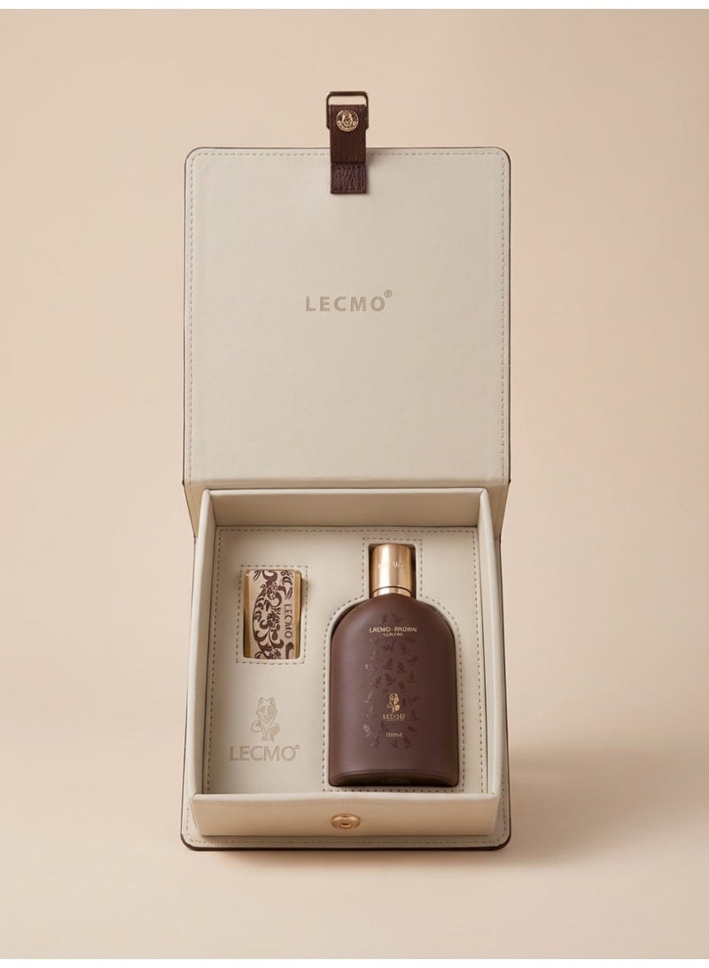 LECMO Brown Leather Unisex EDP 100ml By Lecmo - Image 2